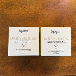 Supergoop! DailyScreen Hydrating Cream SPF 40 - Set of 2 Exp 05/2026